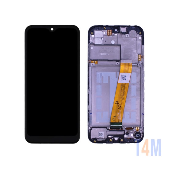 Touch+Display+Frame Samsung Galaxy A01 2020/A015 (Small Connector) Service Pack Black